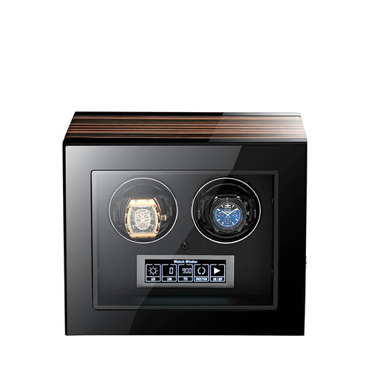 Premium Automatic 2 Watch Winder with Touch Screen by Aevitas