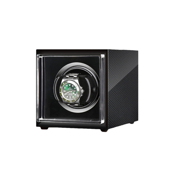 Nueva caja enrolladora de un solo reloj en fibra de carbono, perfecta para relojes Rolex