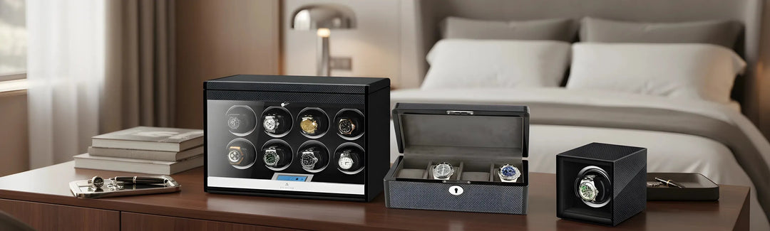 Sale Banner Showing Watch Boxes and Watch Winders