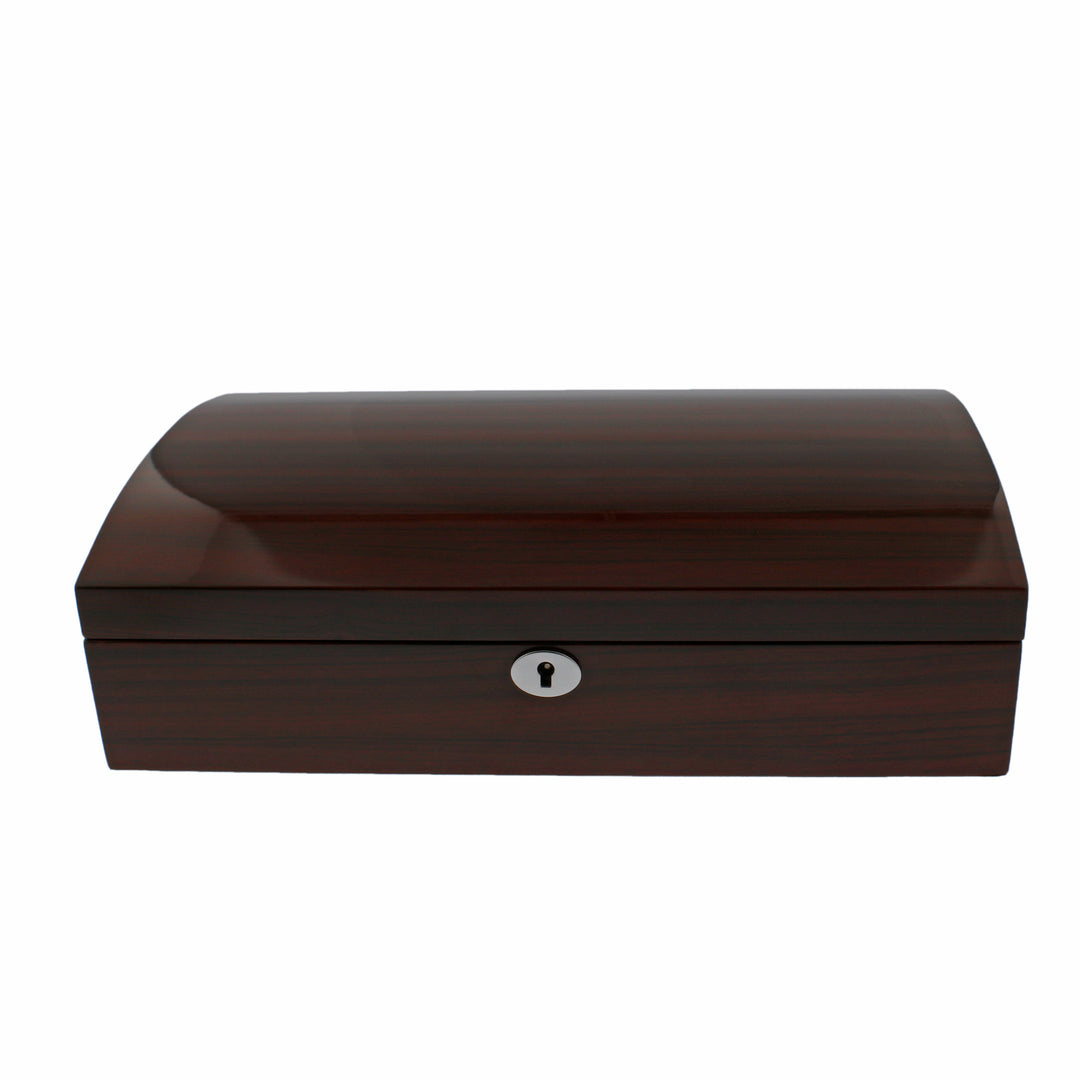 12 Watch Box in Striped Mahogany Wood Veneer Finish by Aevitas