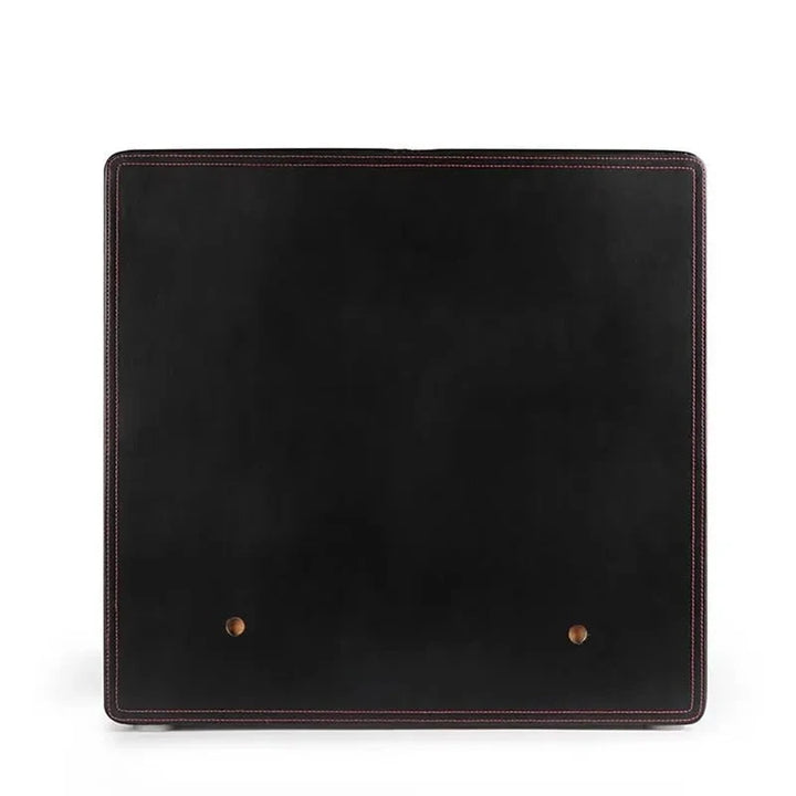 12 Watch Winder Safe Luxury Black Leather with Blue Interior by Aevitas