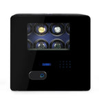 12 Watch Winder Safe Luxury Black Leather with Blue Interior by Aevitas