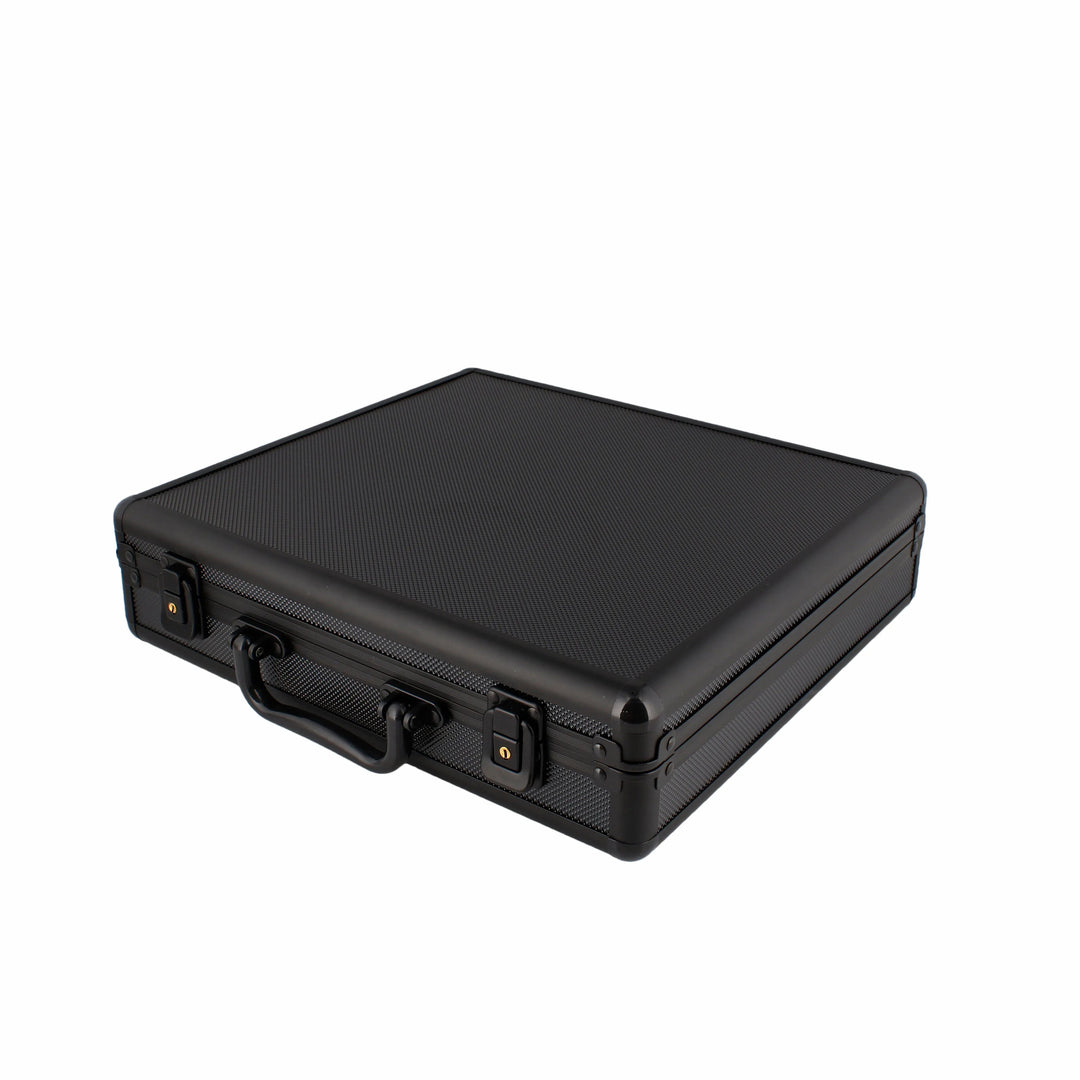 18 Watch Briefcase in Black with Lift Out Tray