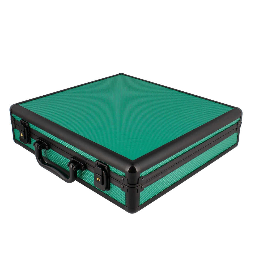 18 Watch Briefcase in Green with Lift Out Tray