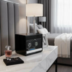 2 Watch Winder Black Edition with Extra Storage Area by Aevitas