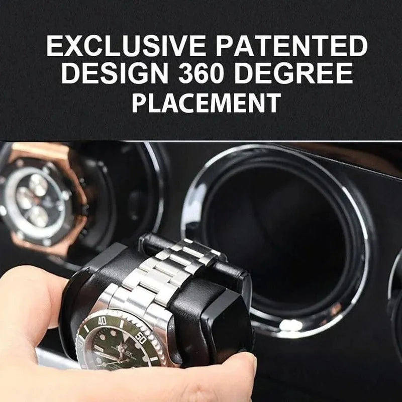 2 Watch Winder Carbon Fibre with Extra Storage Area by Aevitas