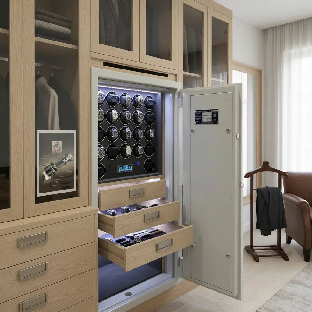22 Watch Winder Safe Grade 4 with £600,000 Insurance Rating by Aevitas