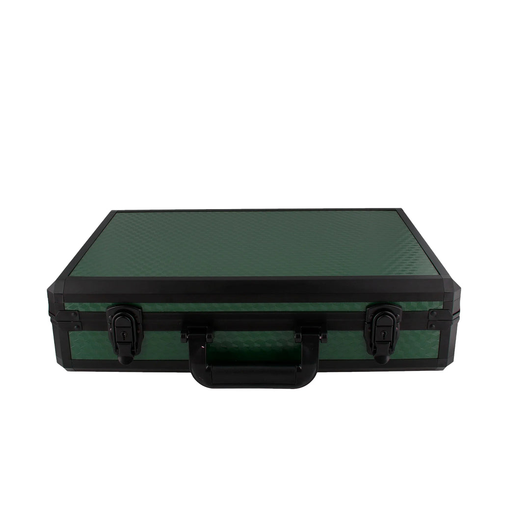 24 Watch Briefcase in Green with Lift Out Tray