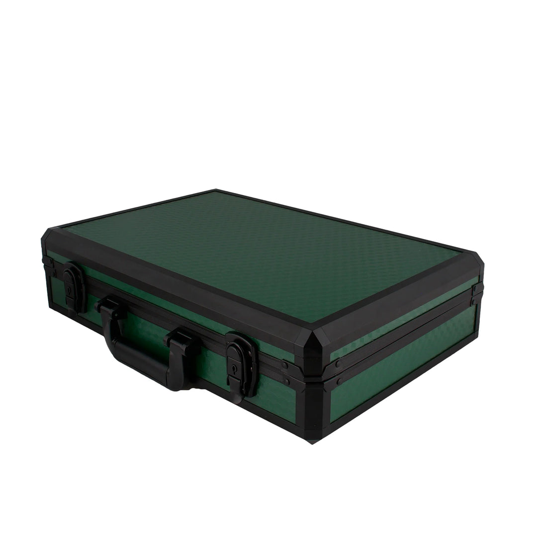 24 Watch Briefcase in Green with Lift Out Tray