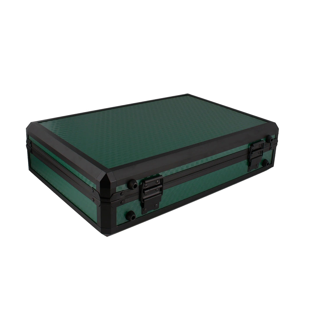 24 Watch Briefcase in Green with Lift Out Tray