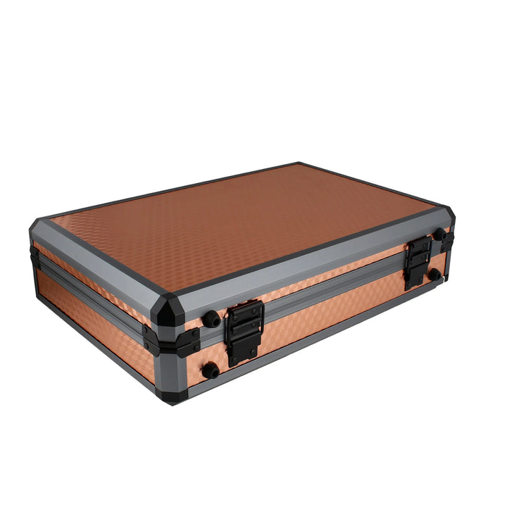 24 Watch Briefcase in Rose Gold with Lift Out Tray