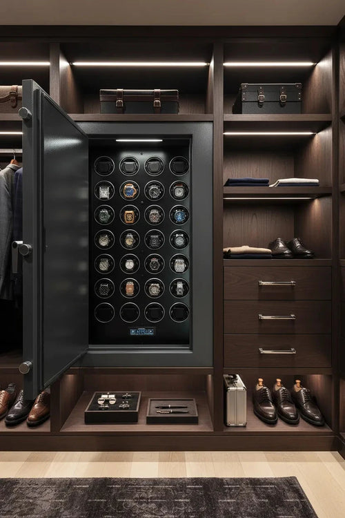 24 Watch Winder Safe Grade 1 with £100,000 Jewellery Insurance Rating by Aevitas