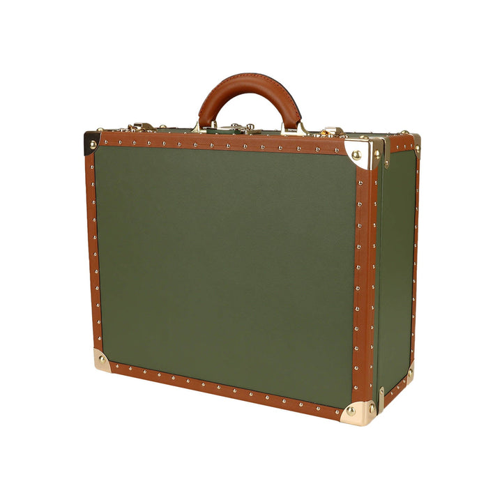 30 Watch Suit Case Travel or Storage in Genuine Green Leather