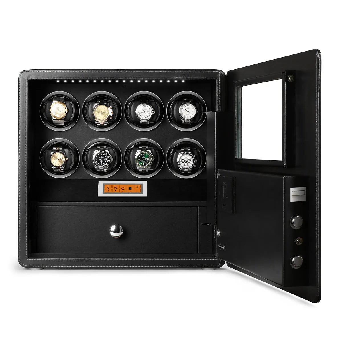 Watch Winder Safe for 8 Watches Black Edition by Aevitas