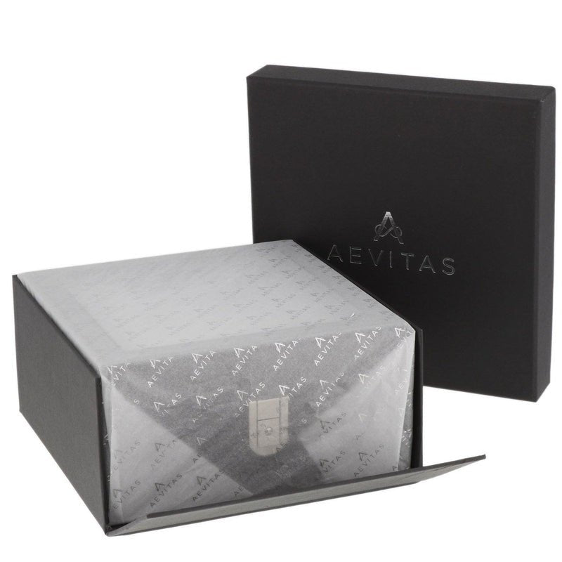 4 Watch Box and Cufflinks Brown Genuine Leather Velvet Brown Lining by Aevitas