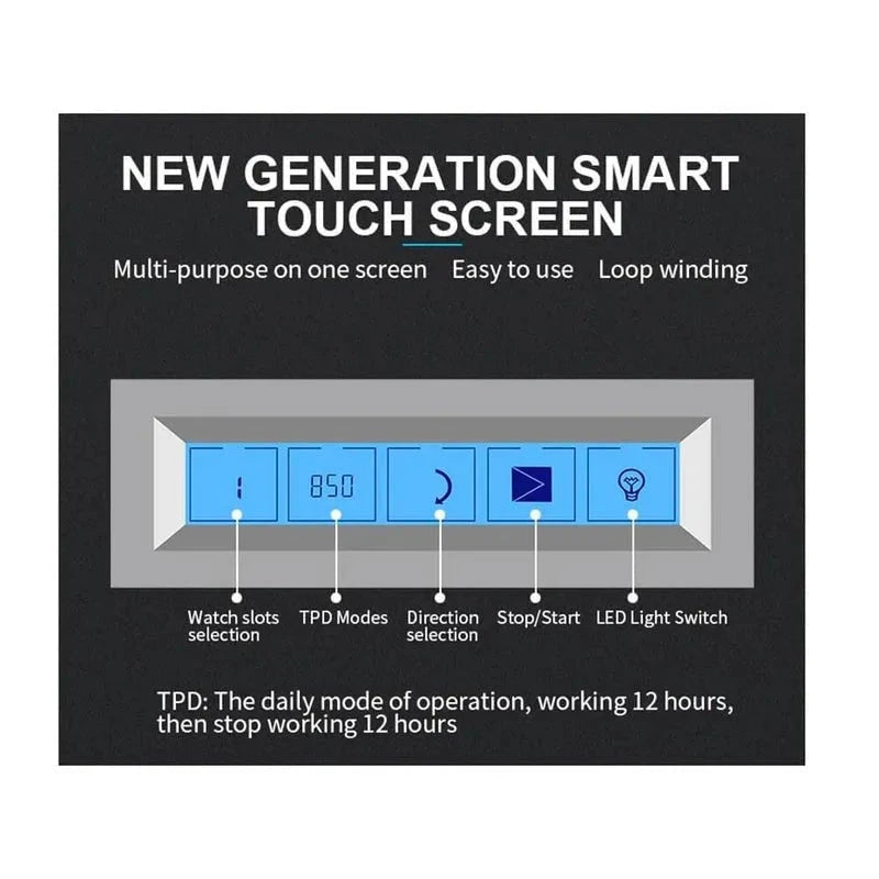 4 Watch Winder Black Edition with Extra Storage Area by Aevitas