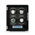 4 Watch Winder Piano Black Wood Finish the Tower Series by Aevitas