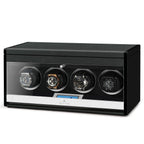 4 Watch Winder in Carbon Fibre with Extra Storage Area by Aevitas