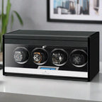 4 Watch Winder in Carbon Fibre with Extra Storage Area by Aevitas