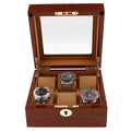 6 Watch Box in Luxurious Mahogany Wood with Camel Lining by Aevitas