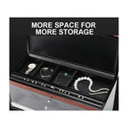 6 Watch Winder in Carbon Fibre with Extra Storage Area by Aevitas