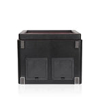 6 Watch Winder in Smooth Black and Blue Leather Finish by Aevitas UK