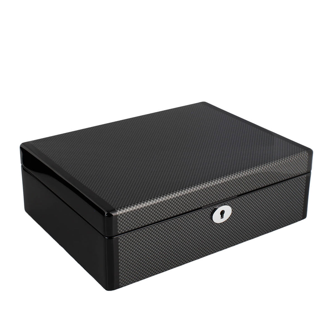 8 Watch Box in Carbon Fibre Finish Premium Quality by Aevitas