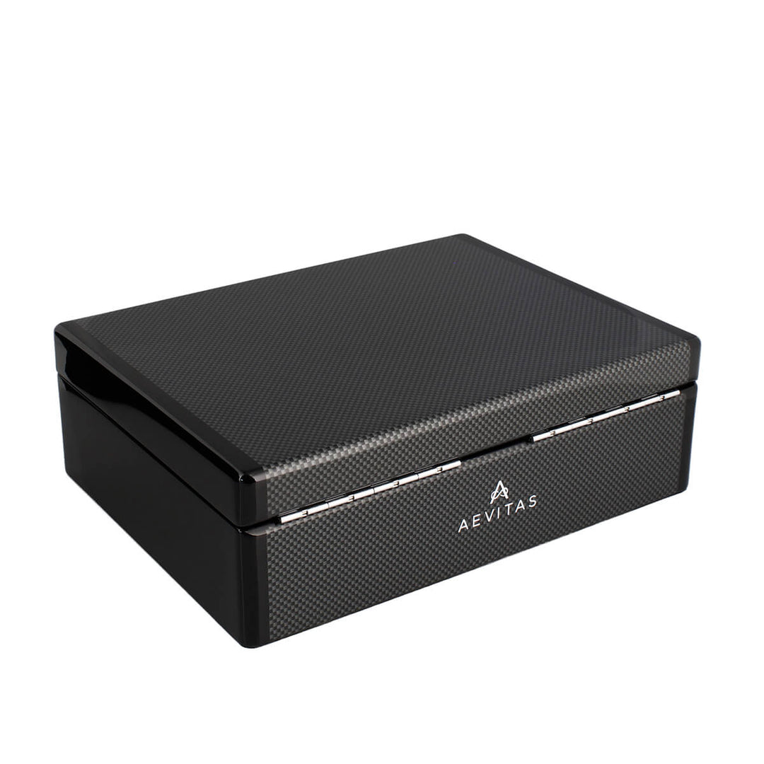 8 Watch Box in Carbon Fibre Finish Premium Quality by Aevitas