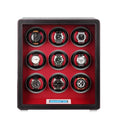 9 Watch Winder in Smooth Black Leather Finish by Aevitas UK