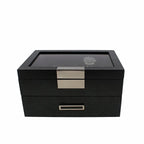 Black Oak Wooden Veneer Watch Box for 20 Watches by Aevitas