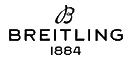 The Breitling logo features a stylized B above the word BREITLING in bold, uppercase letters, with 1884 written below, indicating the year the company was founded.