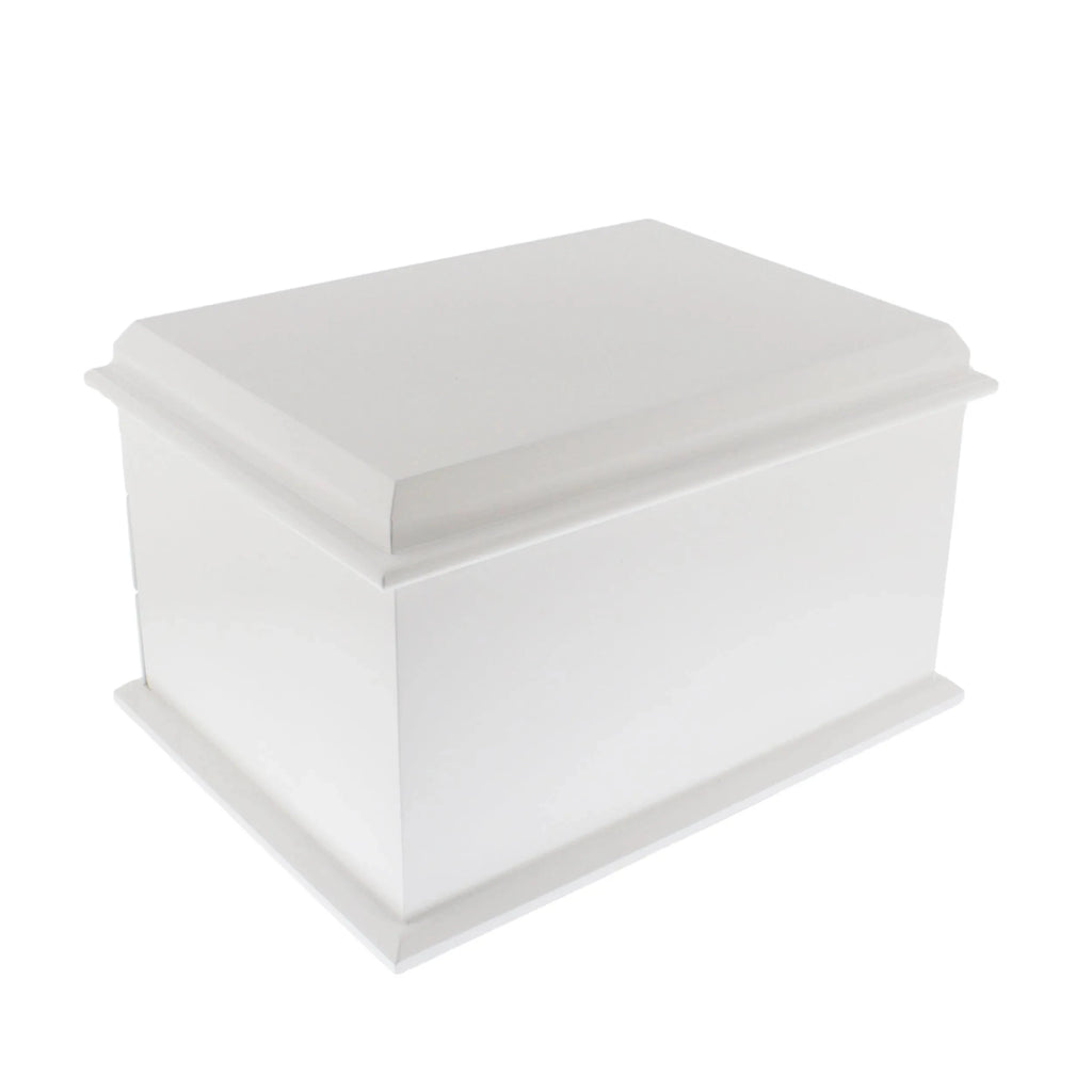 Upgrade to Extra Large Premium Jewellery Box White Wood with Camel Colour Lining by Aevitas Upgrade
