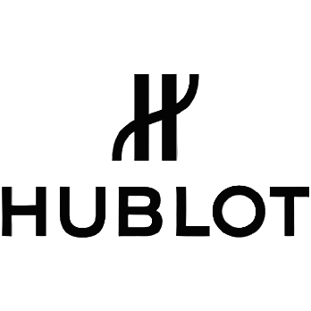 Hublot logo in black on a white background