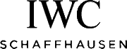 The image shows the IWC Schaffhausen logo, with IWC in large black letters above SCHAFFHAUSEN in smaller black capital letters on a white background.