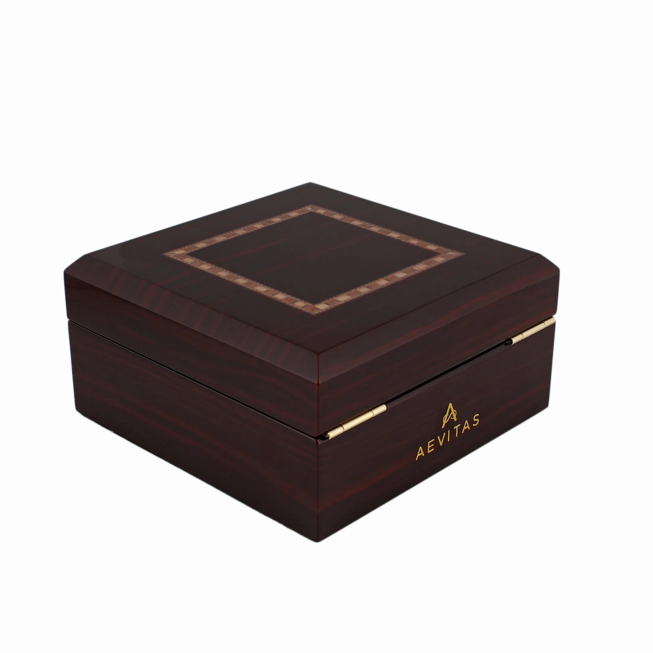 Premium 6 Watch Box in Cherry Wood Piano Gloss Finish with Luxury Lining