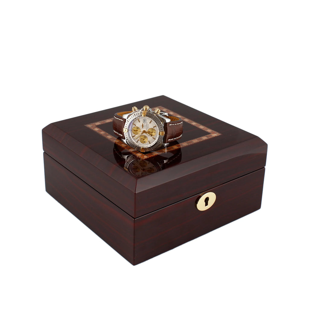 Premium 6 Watch Box in Cherry Wood Piano Gloss Finish with Luxury Lining