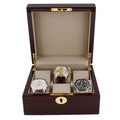 Premium 6 Watch Box in Cherry Wood Piano Gloss Finish with Luxury Lining