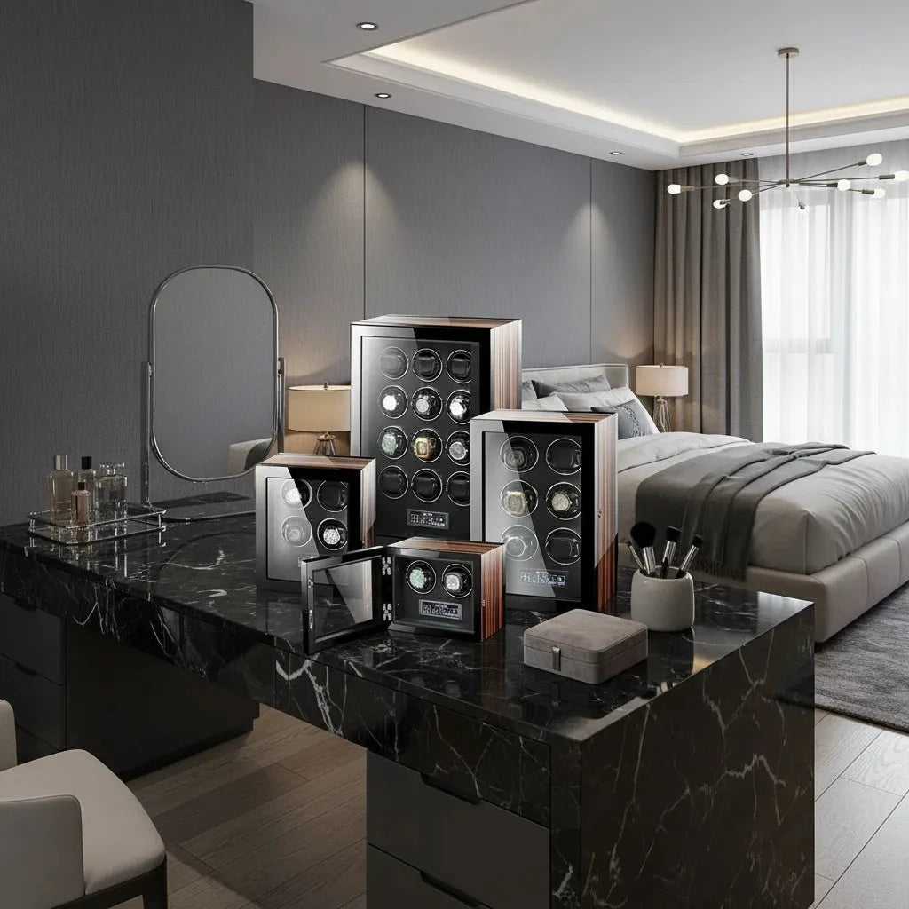 Premium Automatic 12 Watch Winder with Touch Screen by Aevitas