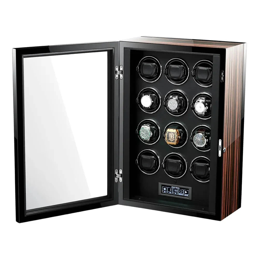 Premium Automatic 12 Watch Winder with Touch Screen by Aevitas