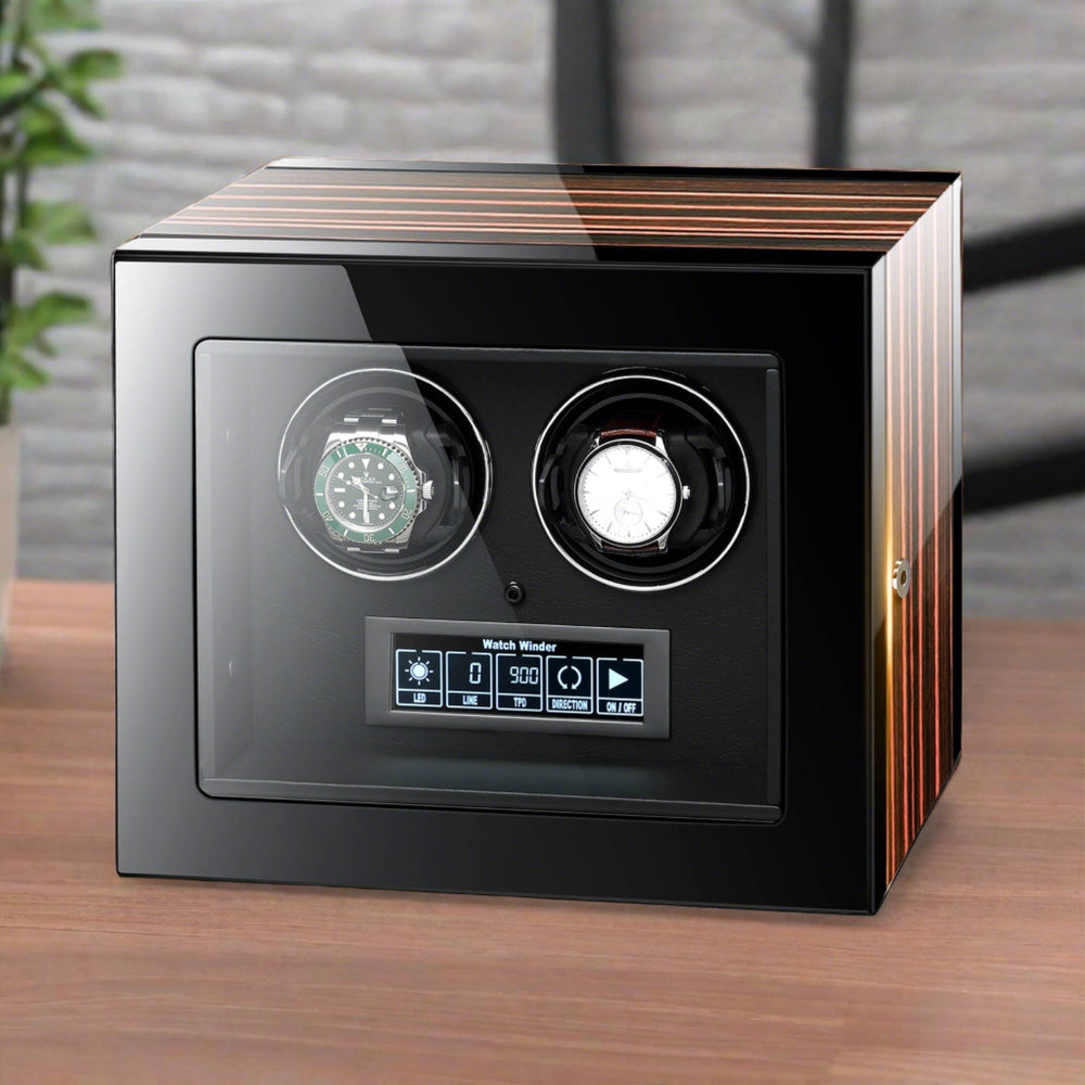 Premium Automatic 2 Watch Winder with Touch Screen by Aevitas