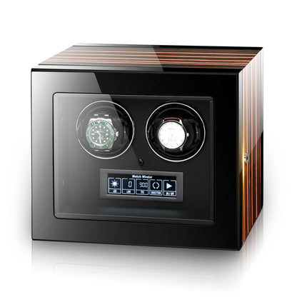 Premium Automatic 2 Watch Winder with Touch Screen by Aevitas