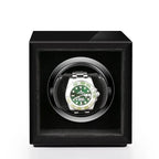 Single Watch Winder Black Edition Mains or Battery by Aevitas