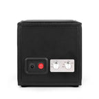 Single Watch Winder Black Leather White Stitching Mains or Battery by Aevitas