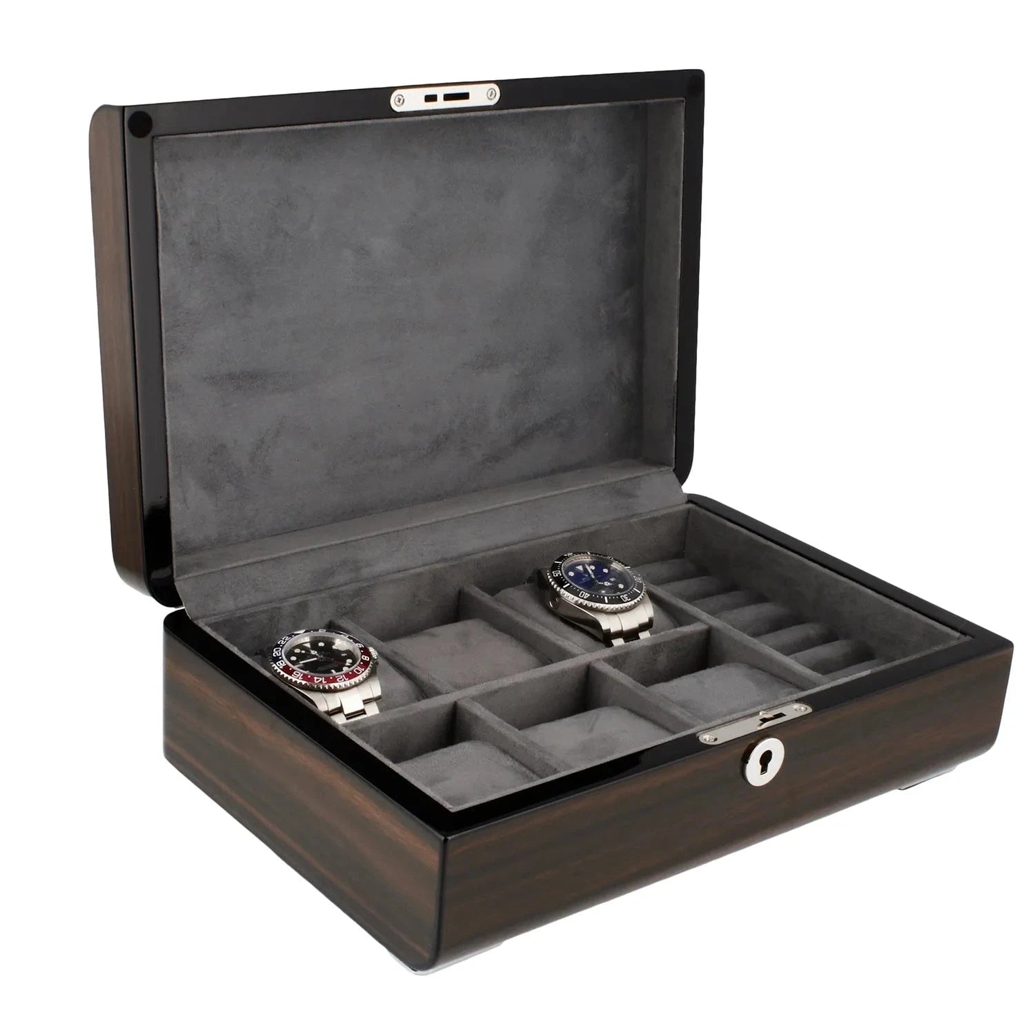 Watch Box for 6 Watches and Cufflinks Superb Quality Macassar by Aevitas
