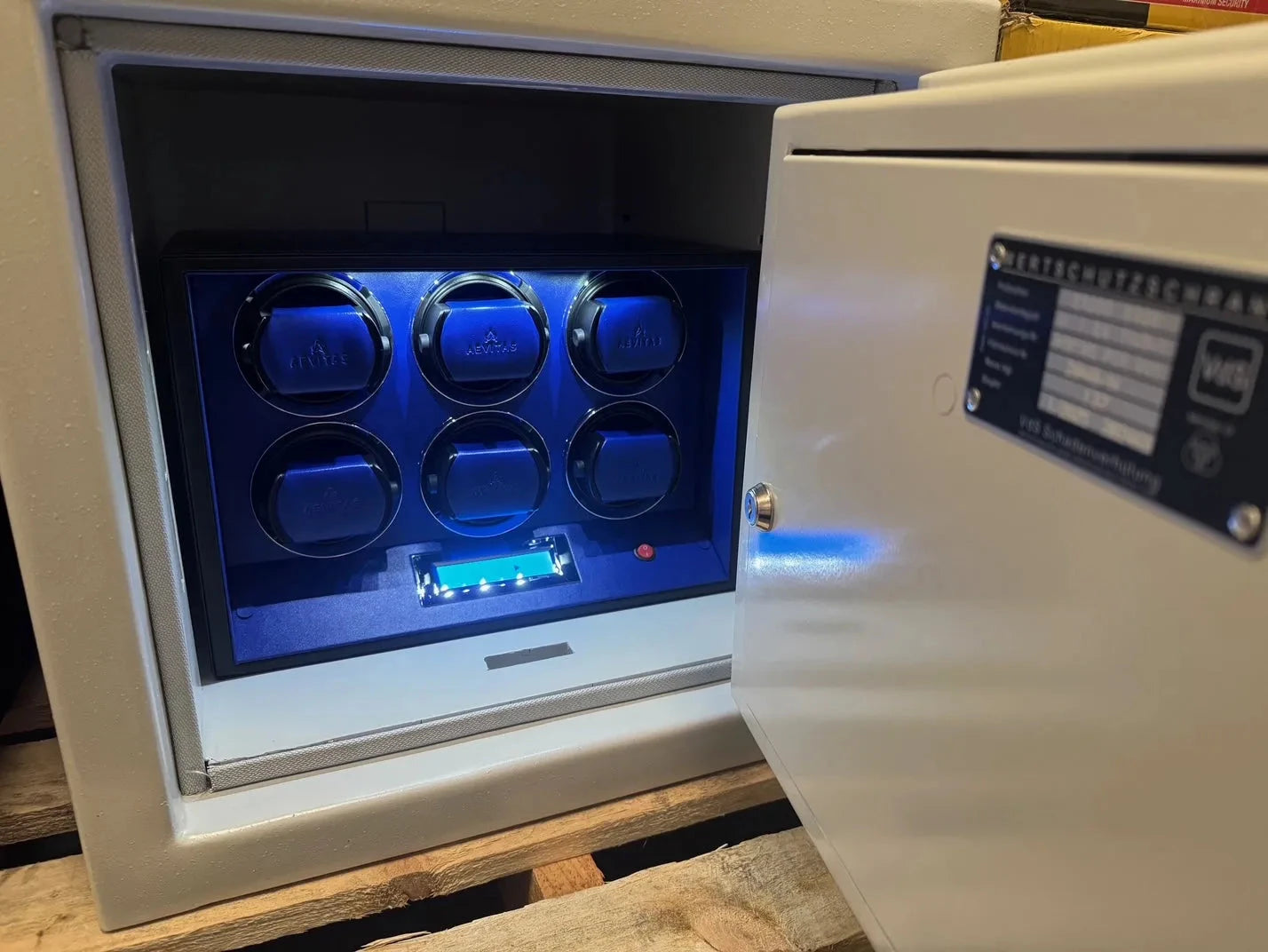 Watch Winder Safe for 6 Watches £175,000K Insurance Rated by Aevitas