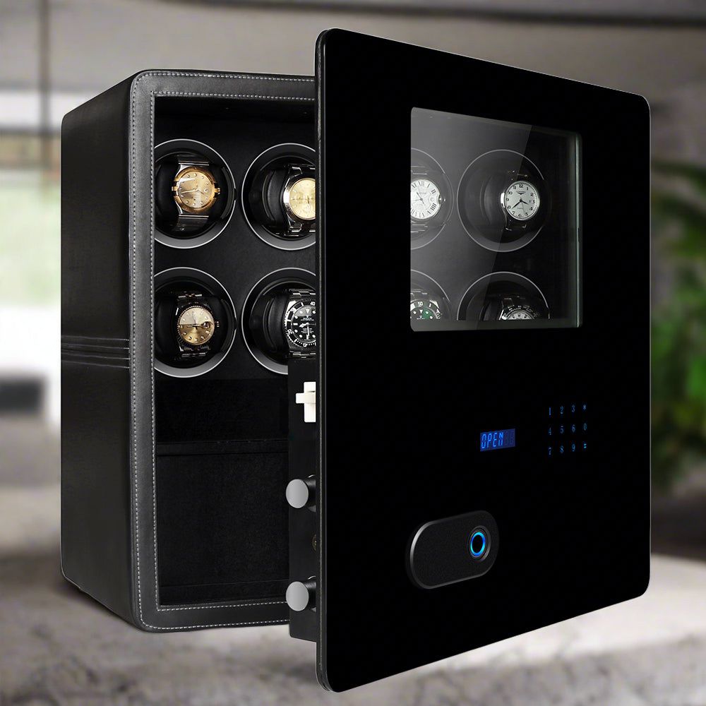 Watch Winder Safe for 8 Watches Black Edition by Aevitas