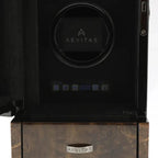 Watch Winder for 4 Automatic Watches Dark Burl Wood Finish Tower Series by Aevitas