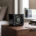 Single Watch Winder Black Edition Mains or Battery by Aevitas