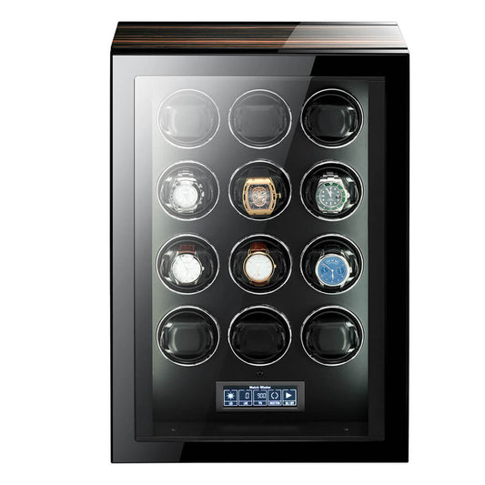 Premium Automatic 12 Watch Winder with Touch Screen by Aevitas