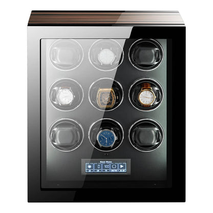 Premium Automatic 9 Watch Winder with Touch Screen by Aevitas